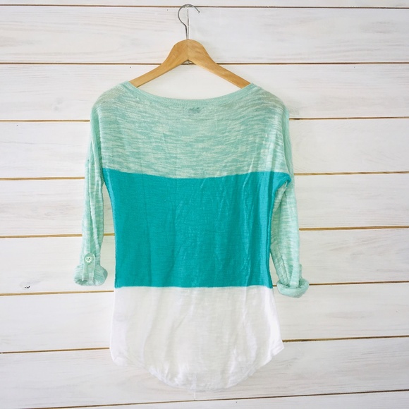 Express XS color block lightweight sweater - Picture 5 of 8